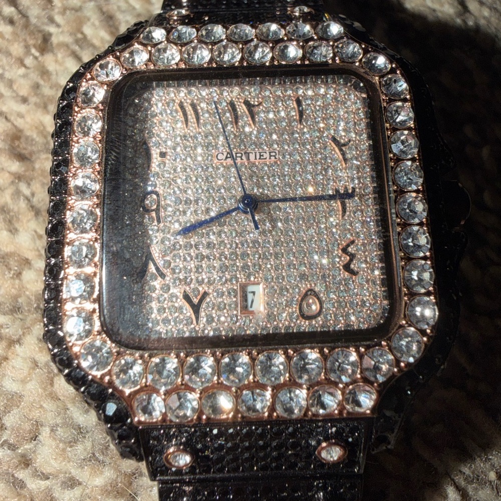 Cartier Moissanite watch